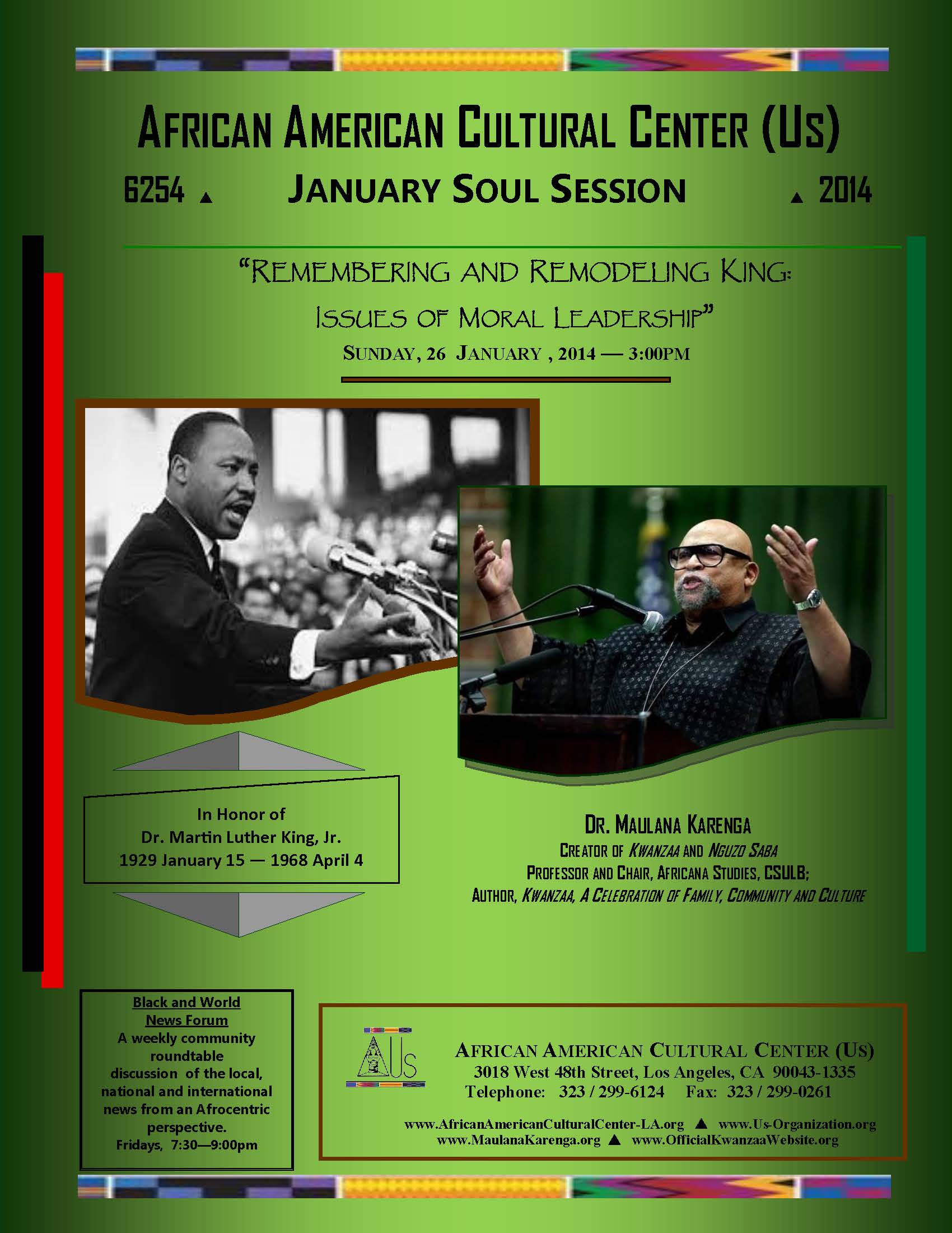 01-26-14 Dr. Maulana Karenga--MLKing