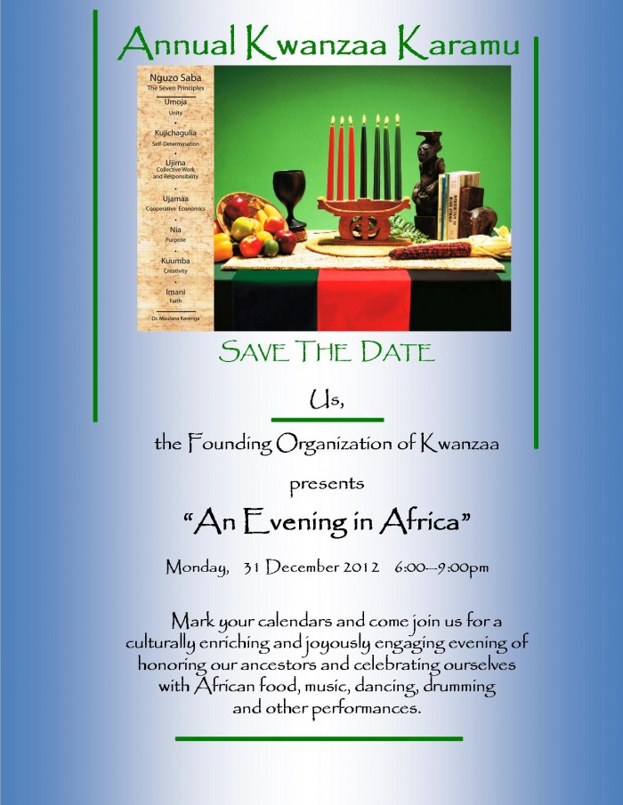 Special Events--Annual Kwanzaa Karamu 2012